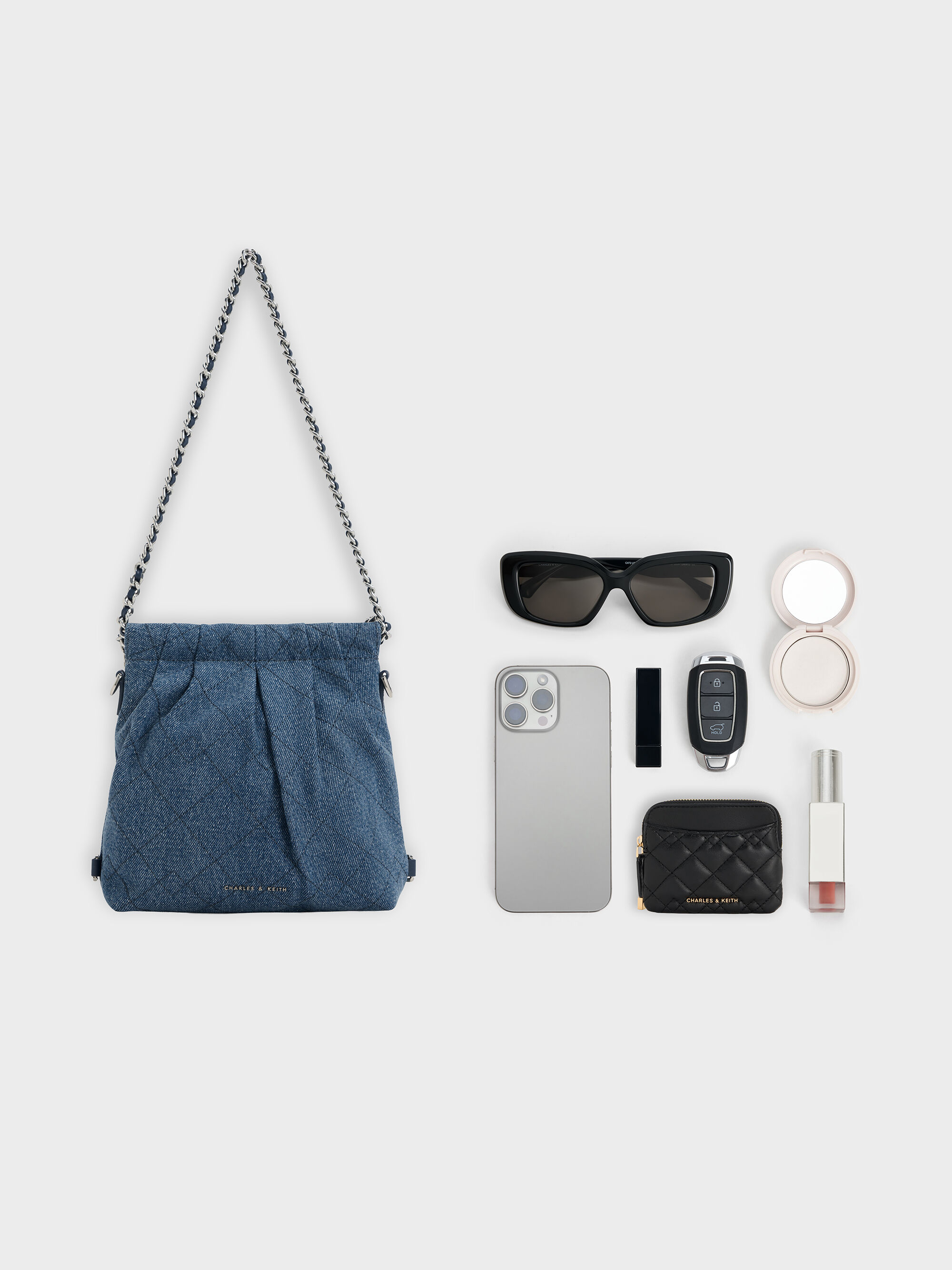 Duo ドゥオ デニムチェーンハンドルツーウェイバックパック - デニム