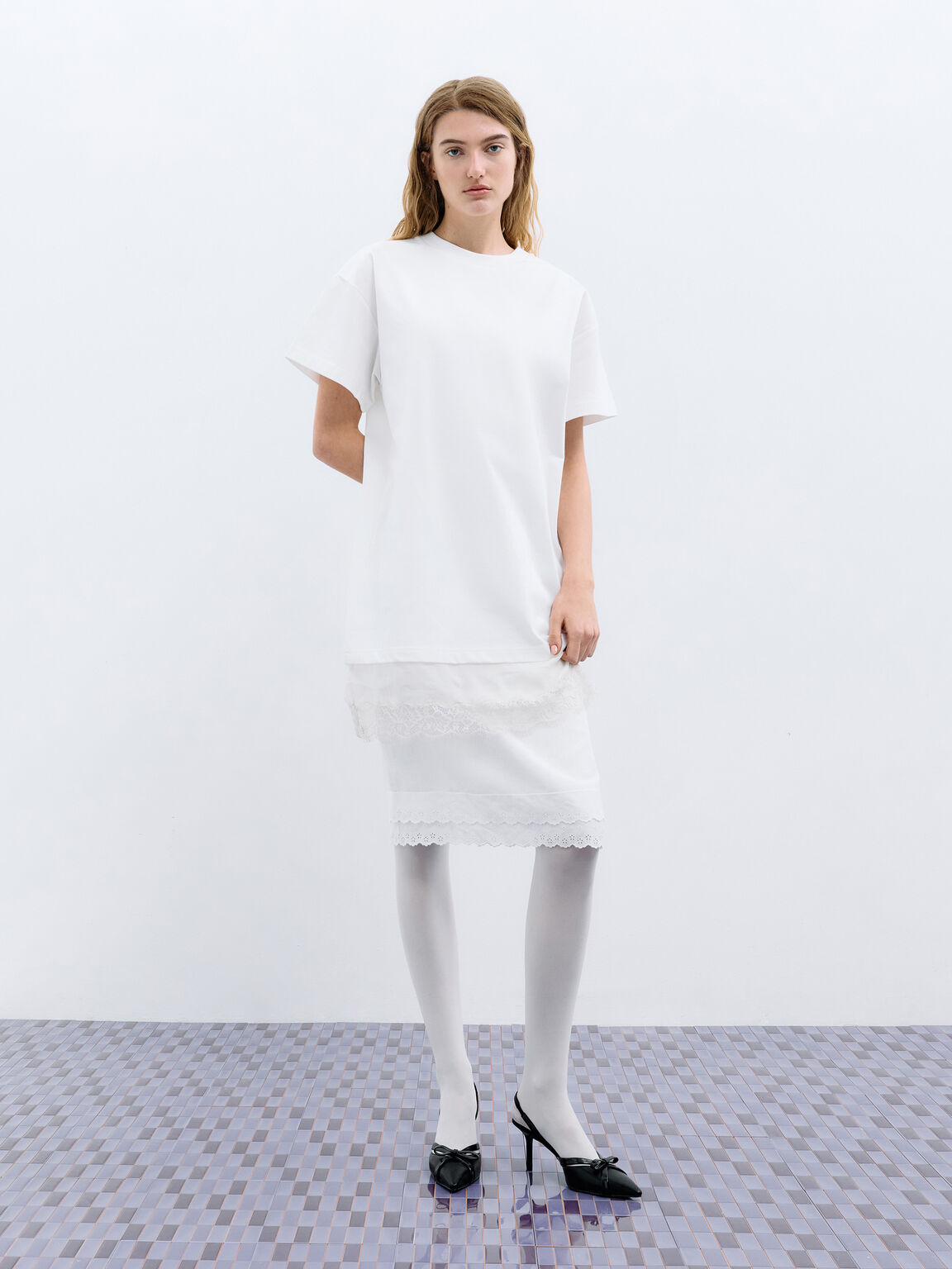 Kaleen カリーン スリングバックスティレット, ブラック, hi-res