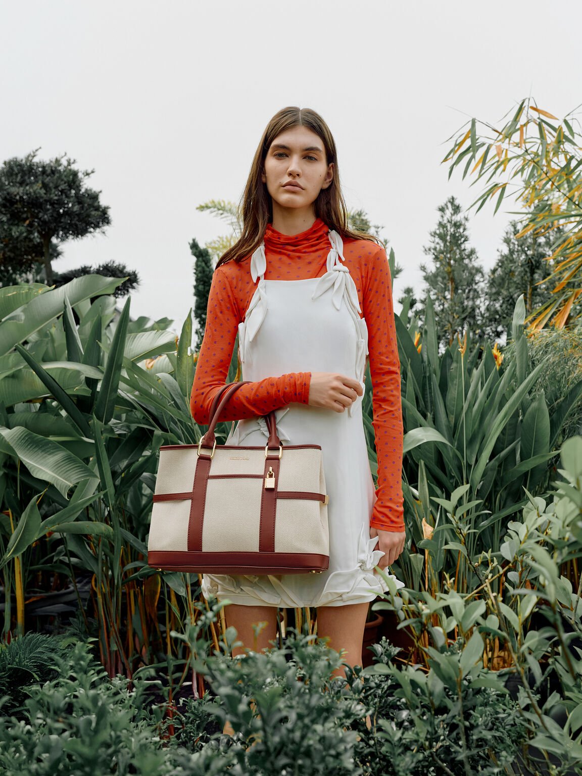 Scottie スコッティー キャンバストートバッグ, ブリック, hi-res