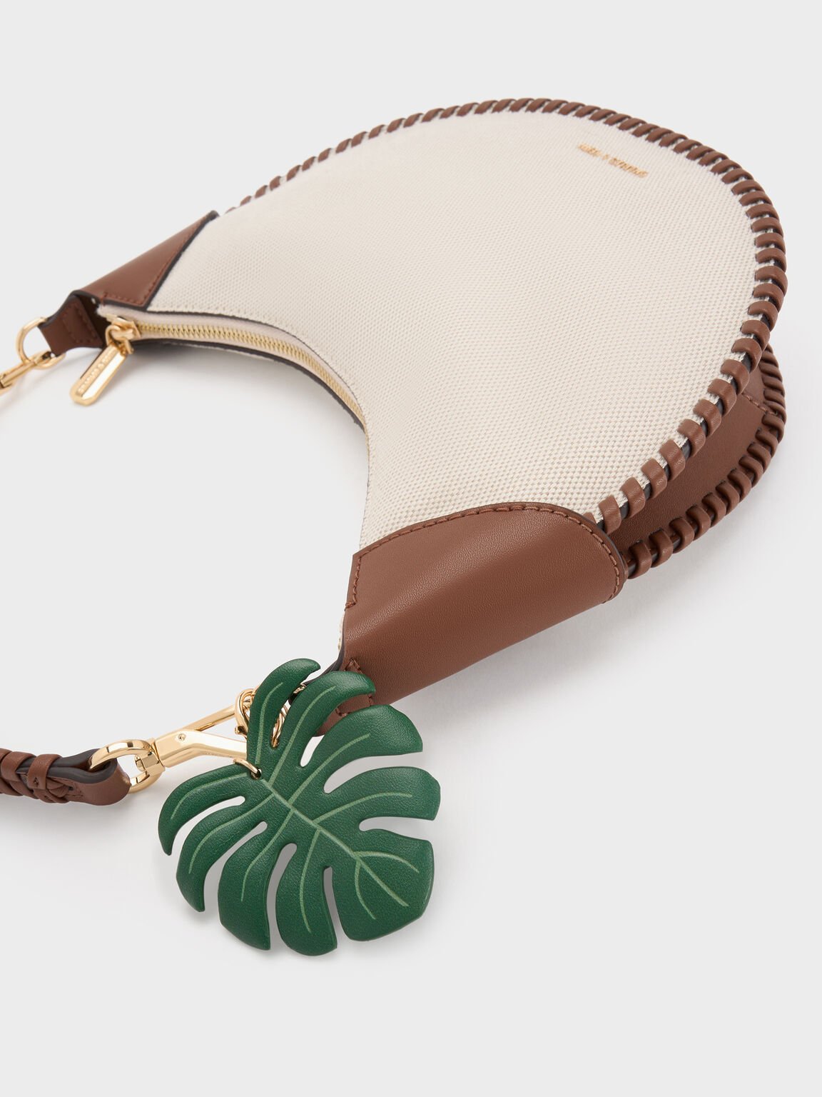 Blume ブリュム キャンバスブレードカーブホーボーバッグ, トープキャンバス, hi-res