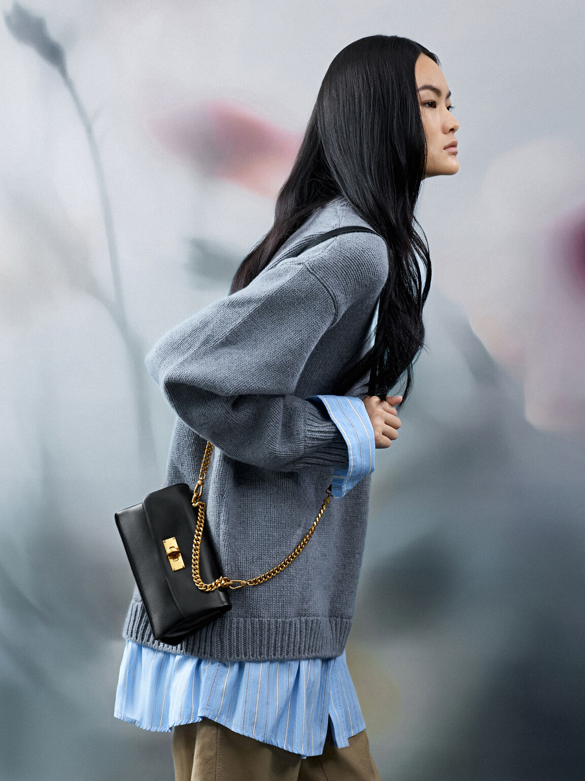 Kerry ケリー ウォレットオンチェーン, ブラック, hi-res