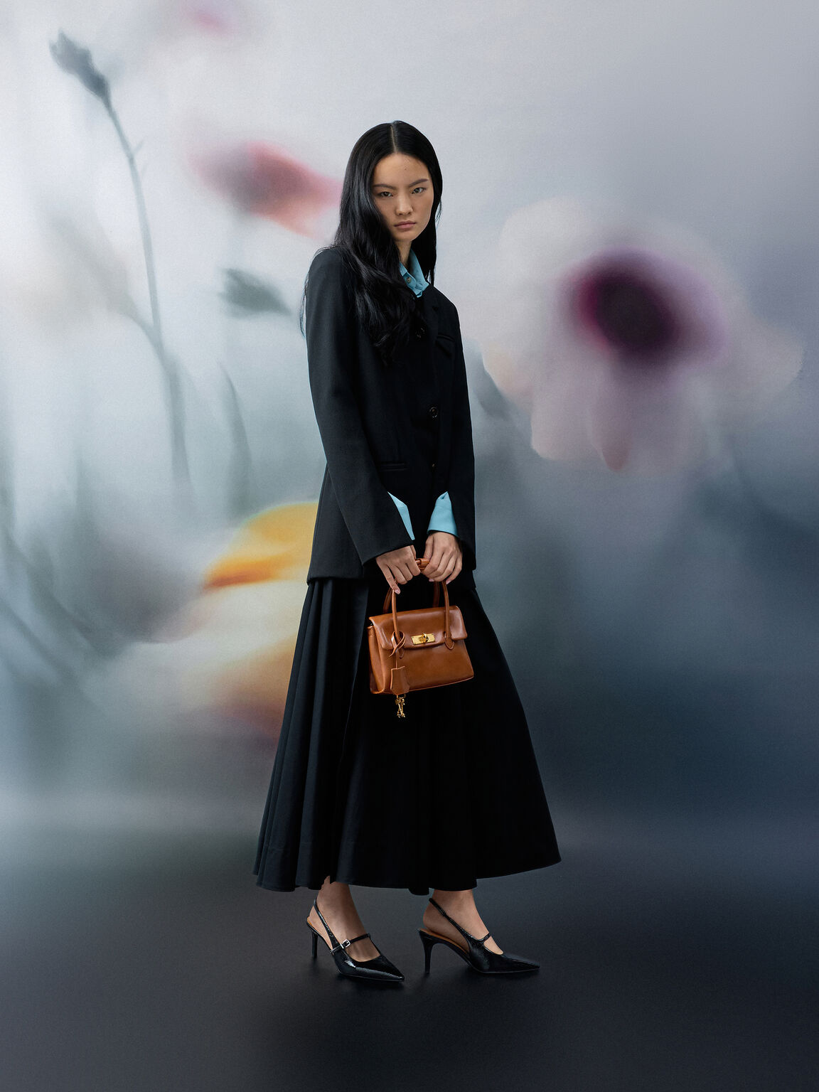 Kerry ミニケリー ボクシートートバッグ, ディストレスドタン, hi-res