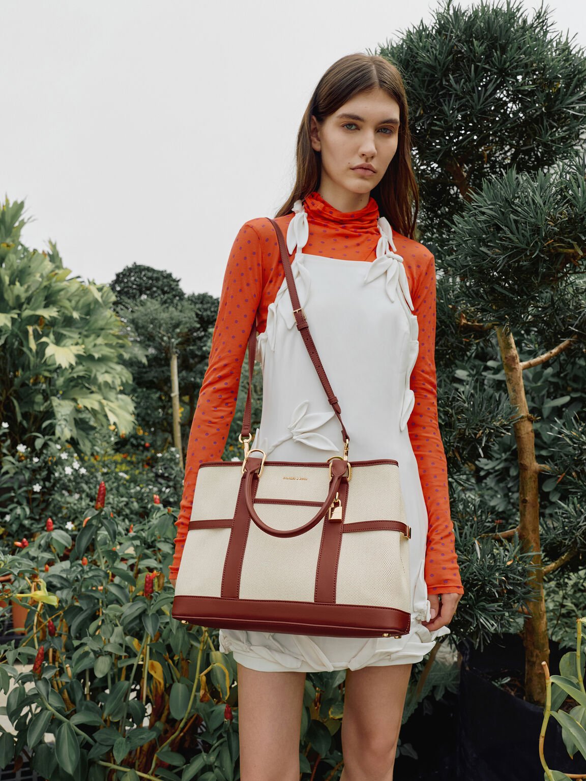 Scottie スコッティー キャンバストートバッグ, ブリック, hi-res