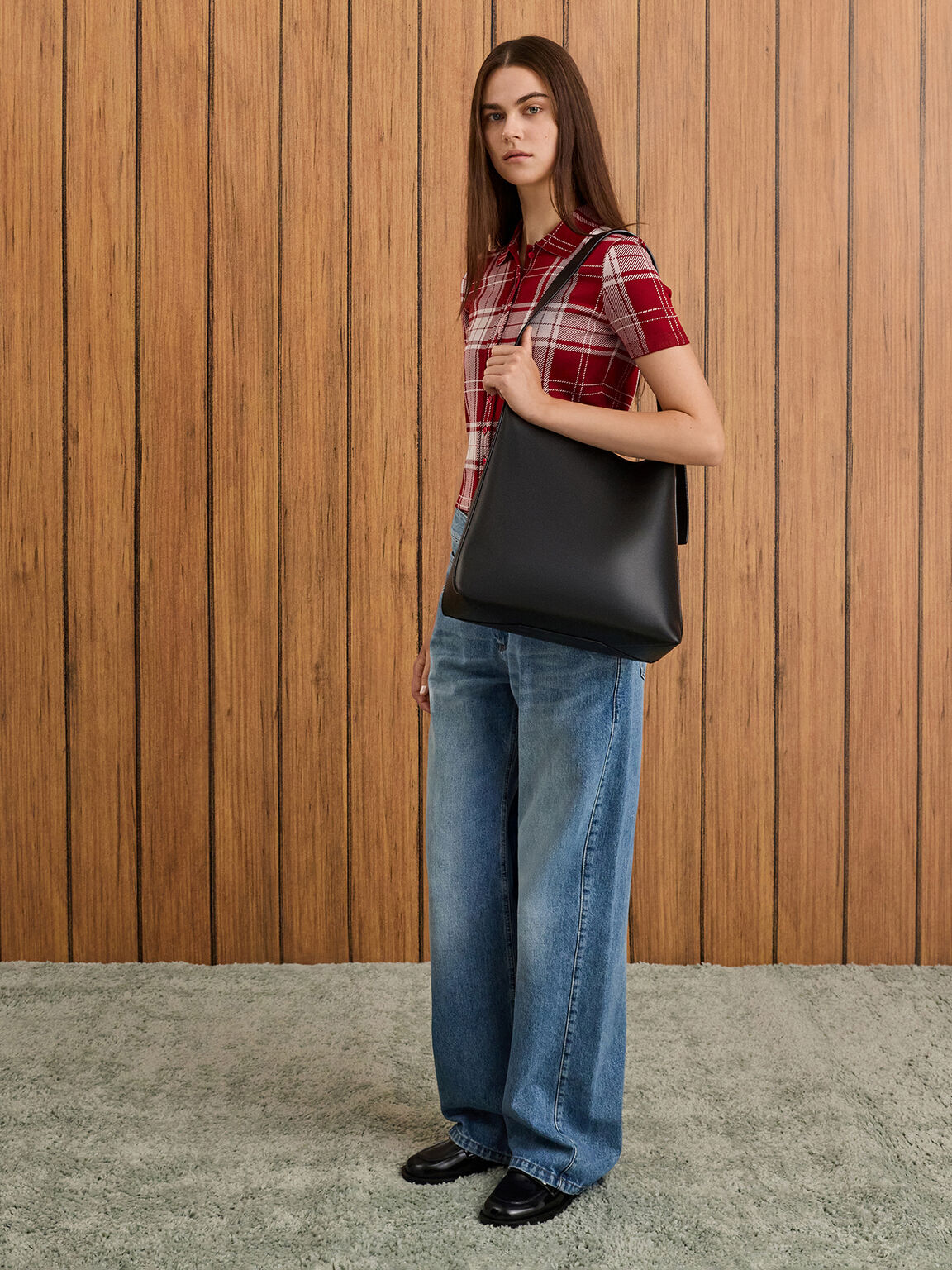 Edna エドナ トートバッグ, ブラック, hi-res