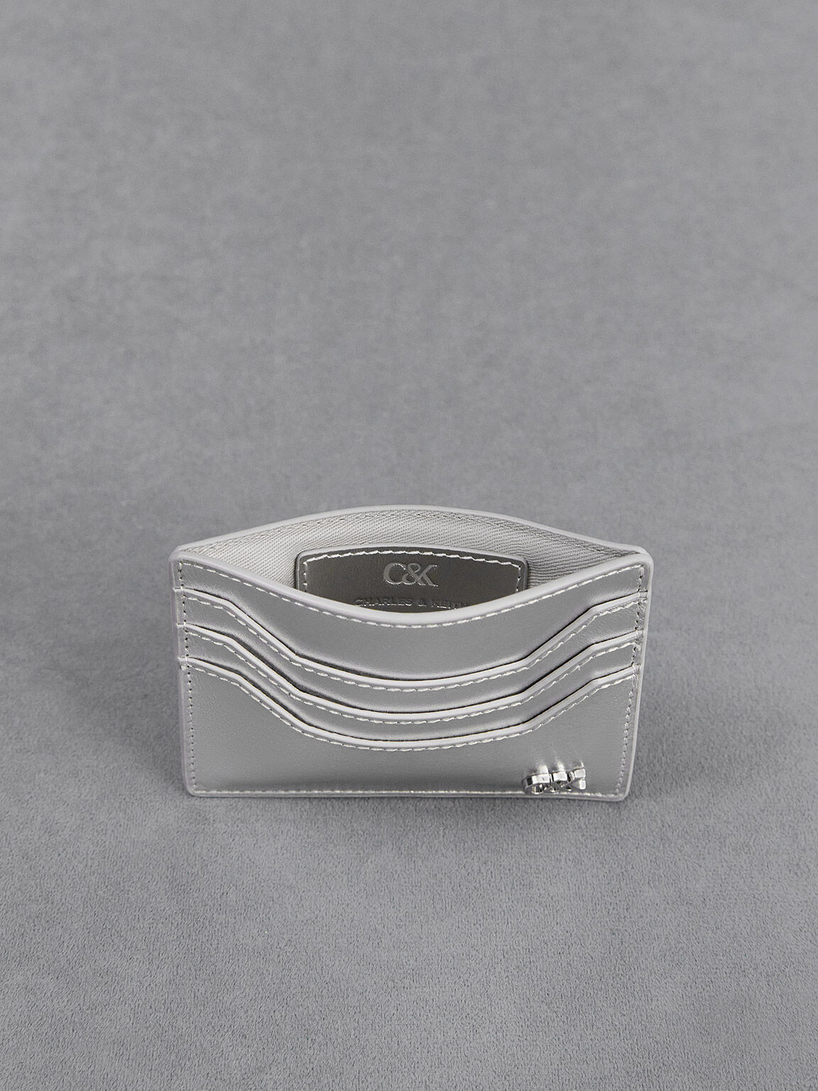 Glimpse グリンプス レザーマルチスロットカードホルダー, シルバー, hi-res