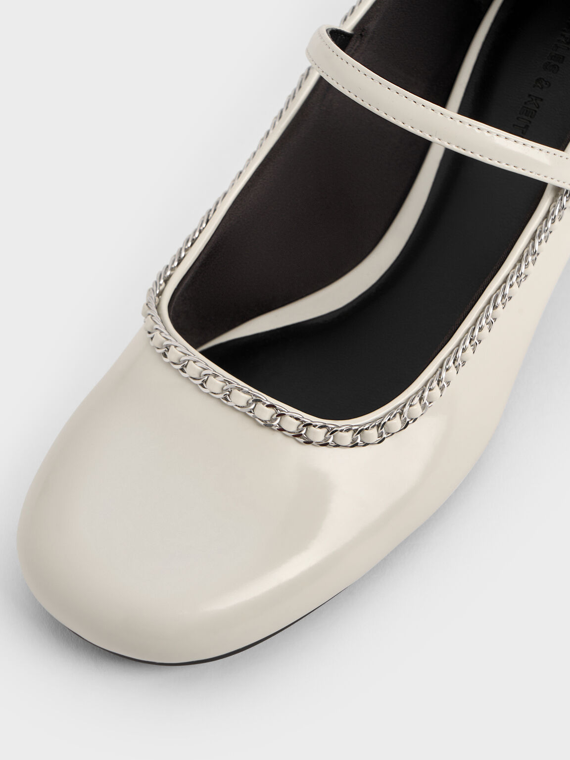 ブレイドチェーン メリージェーンパンプス, チョーク, hi-res