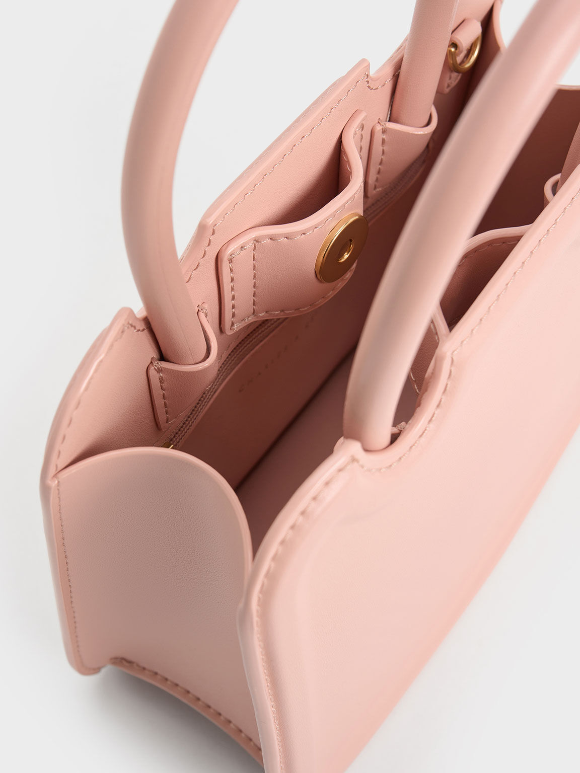 Perline ペルリーネ スカルプチュアトートバッグ, ピンク, hi-res