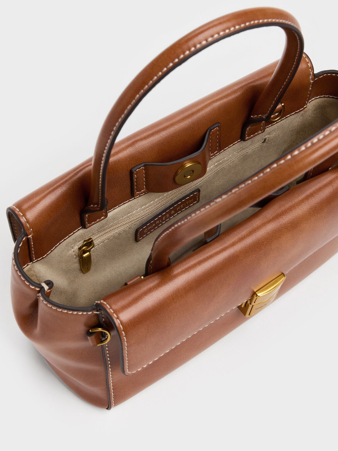 Acelynn エイスリン ロープチェーン トートバッグ, ディストレスドタン, hi-res