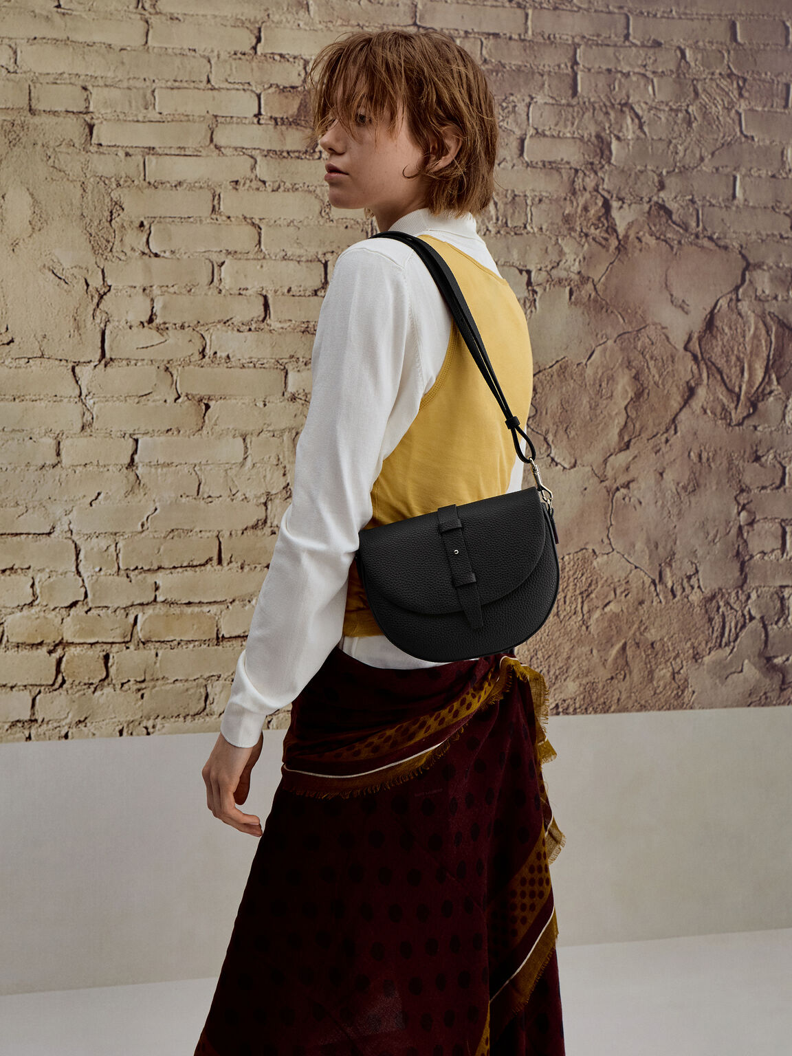 Beryl ベリル ベルトサドルバッグ, ブラック, hi-res