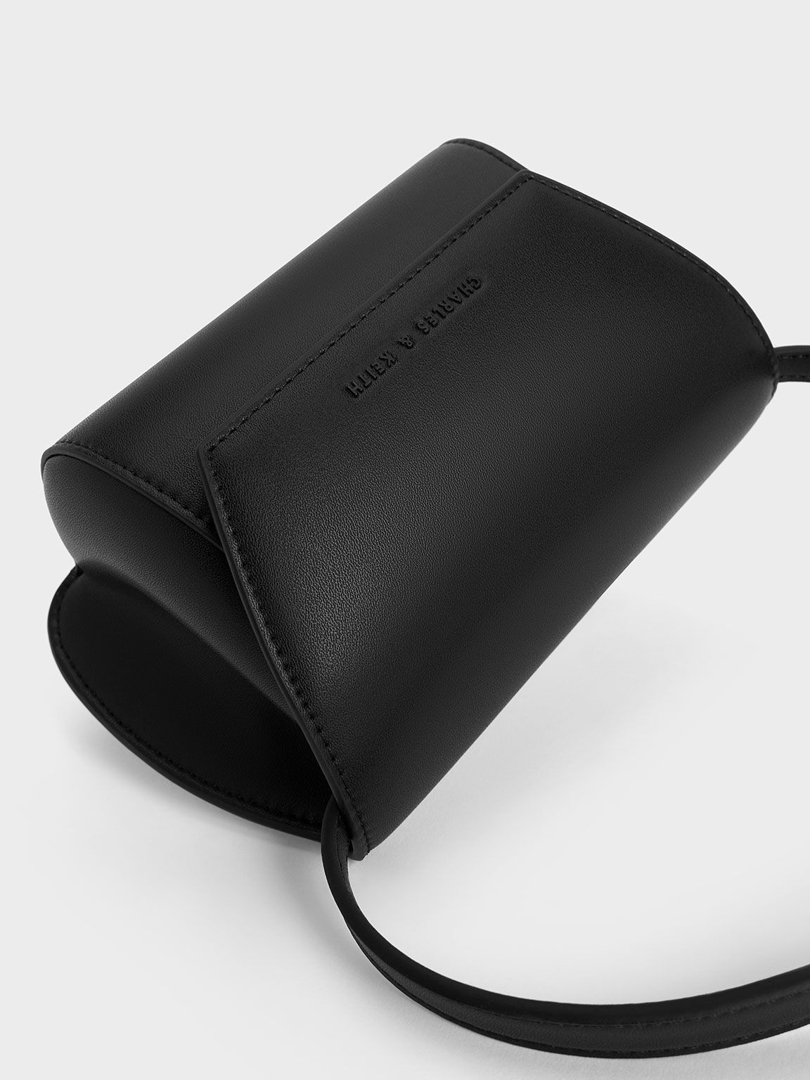 Cassiopeia ミニカシオペア フロントフラップショルダーバッグ, ブラック, hi-res