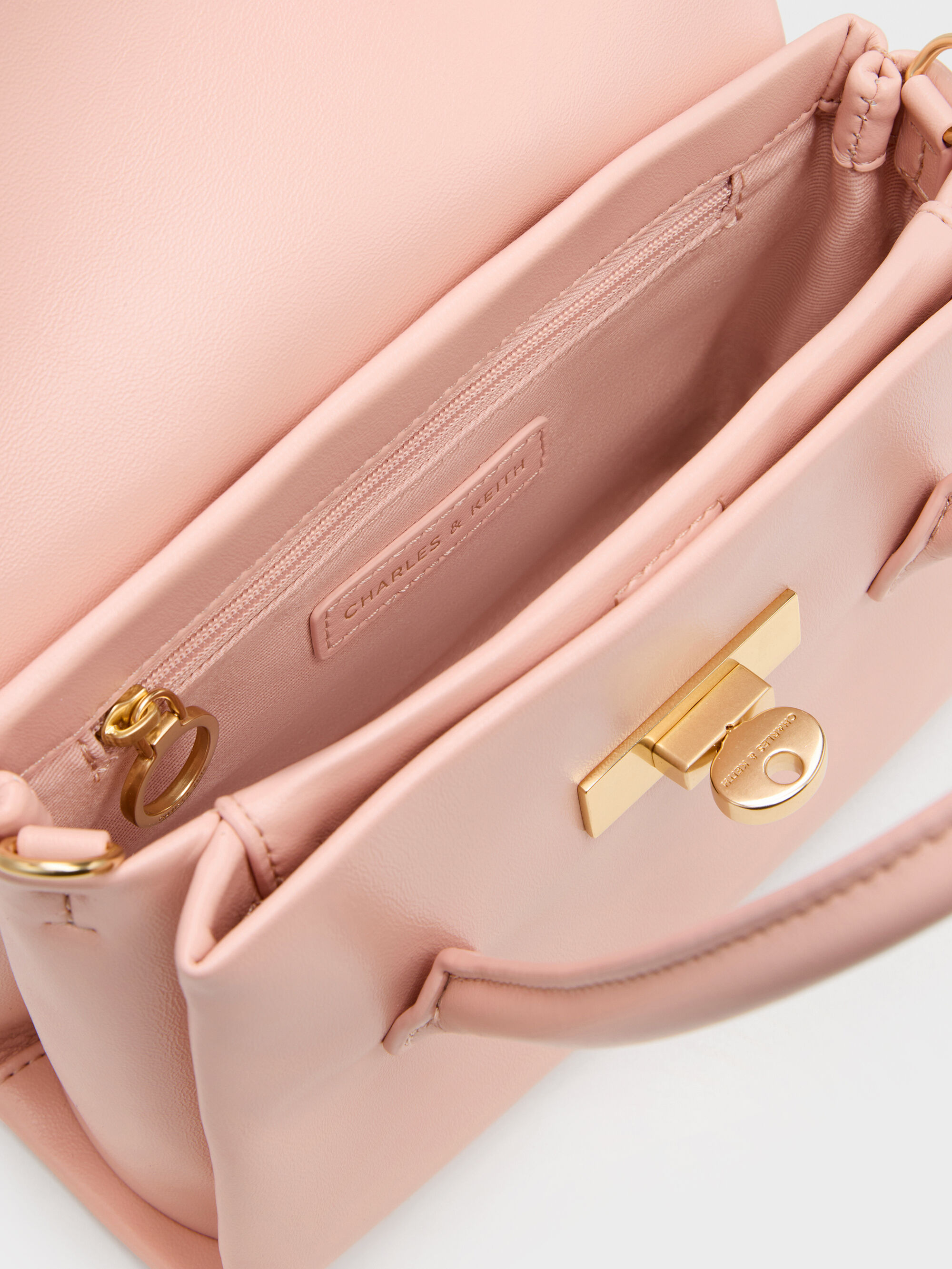 Kerry ミニケリー ボクシートートバッグ - ピンク | CHARLES & KEITH