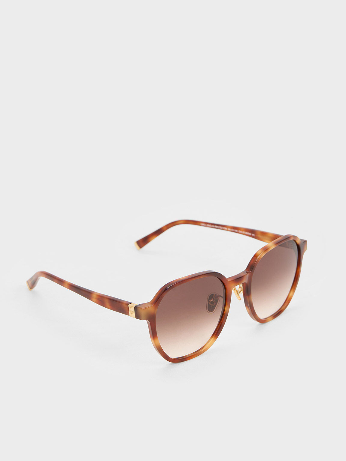 スクエア アセテートサングラス, テンダーシェル, hi-res