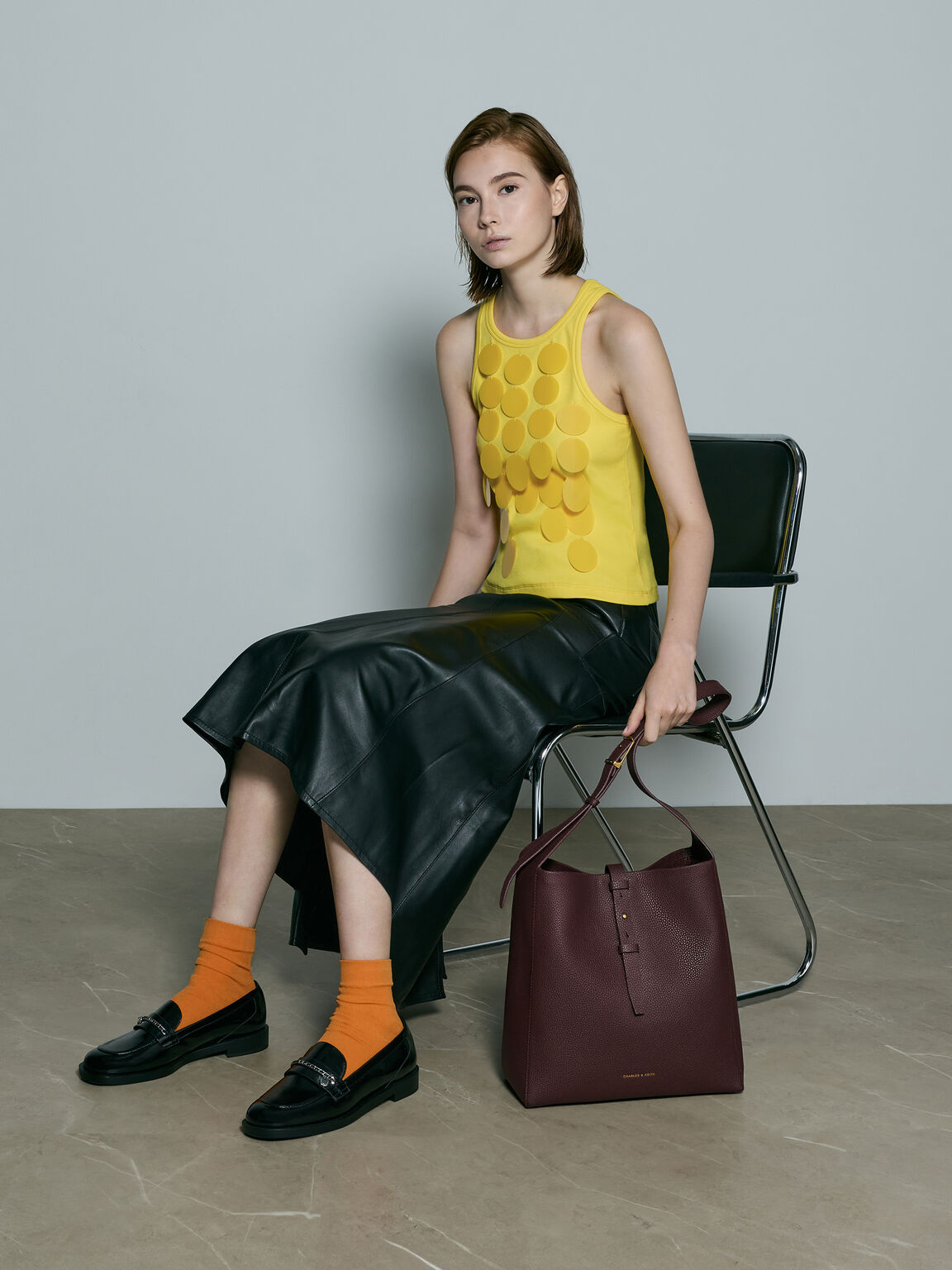 Beryl ベリル ベルトホーボーバッグ, ワインベリーレッド, hi-res