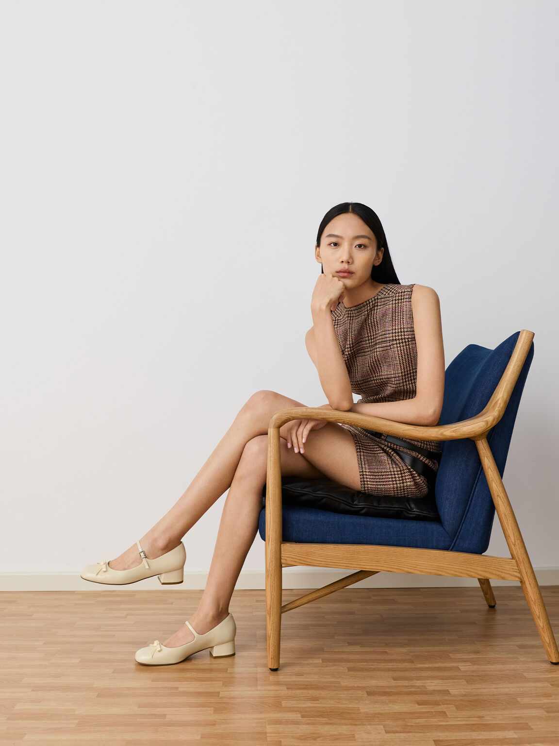 Kelis ケリス  ローズボウメリージェーンパンプス, ベージュ, hi-res