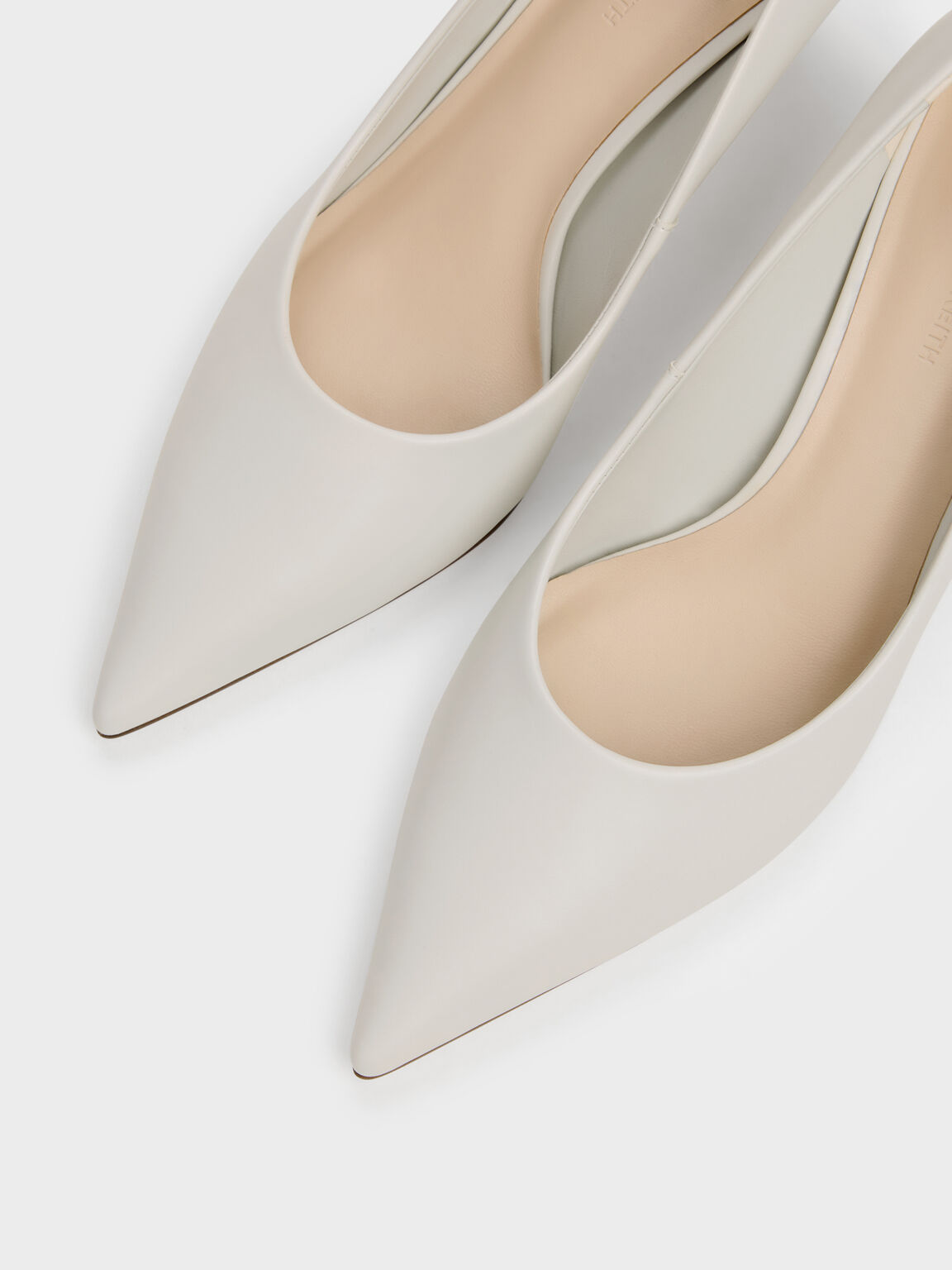 Kerra ケラ ポインテットミッドヒール, ホワイト, hi-res