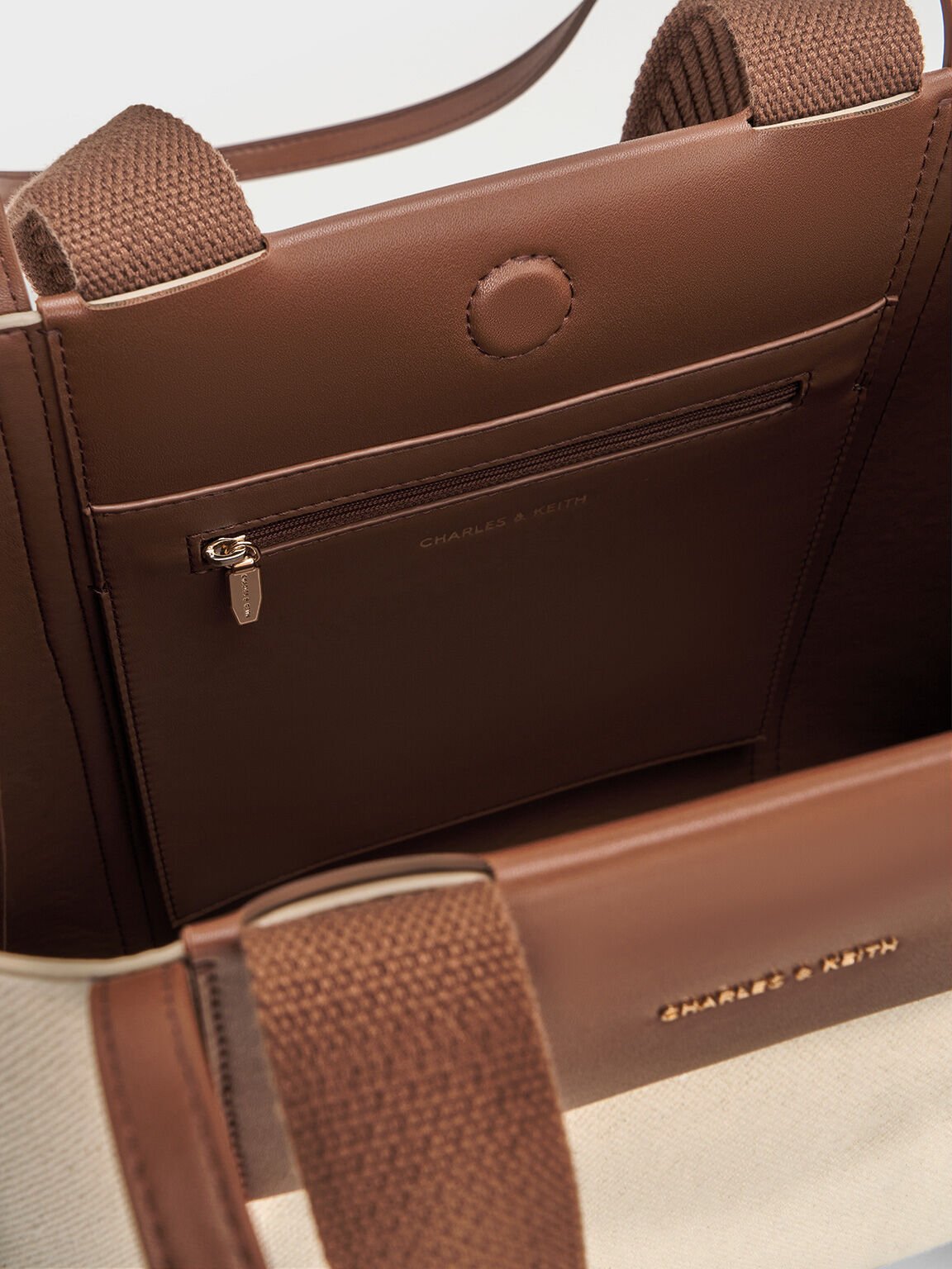 Shalia シャリア キャンバスダブルハンドルトートバッグ, キャンバスベージュ, hi-res