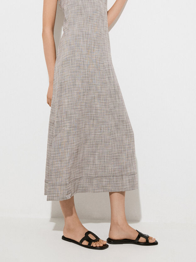 Easley イーズリー カットアウト スライドサンダル, アニマルプリントブラック, hi-res