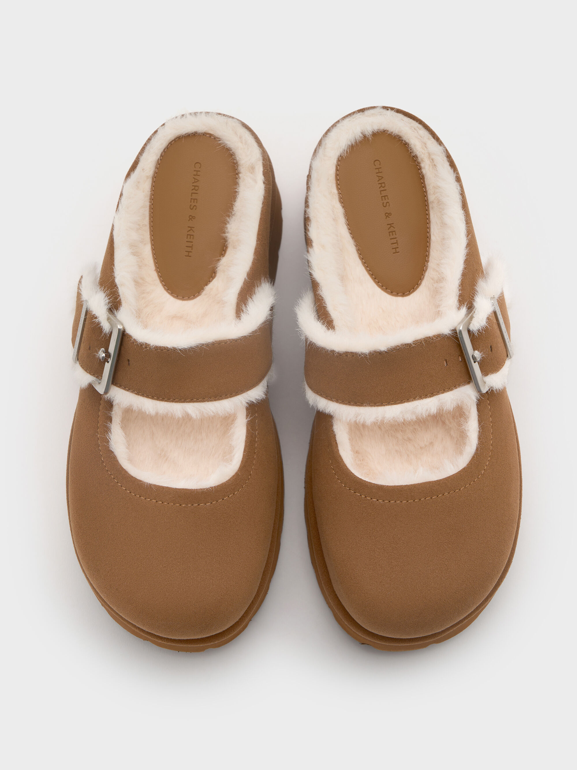 Bergen ベルゲン テクスチャーファートリムバックルプラットフォーム