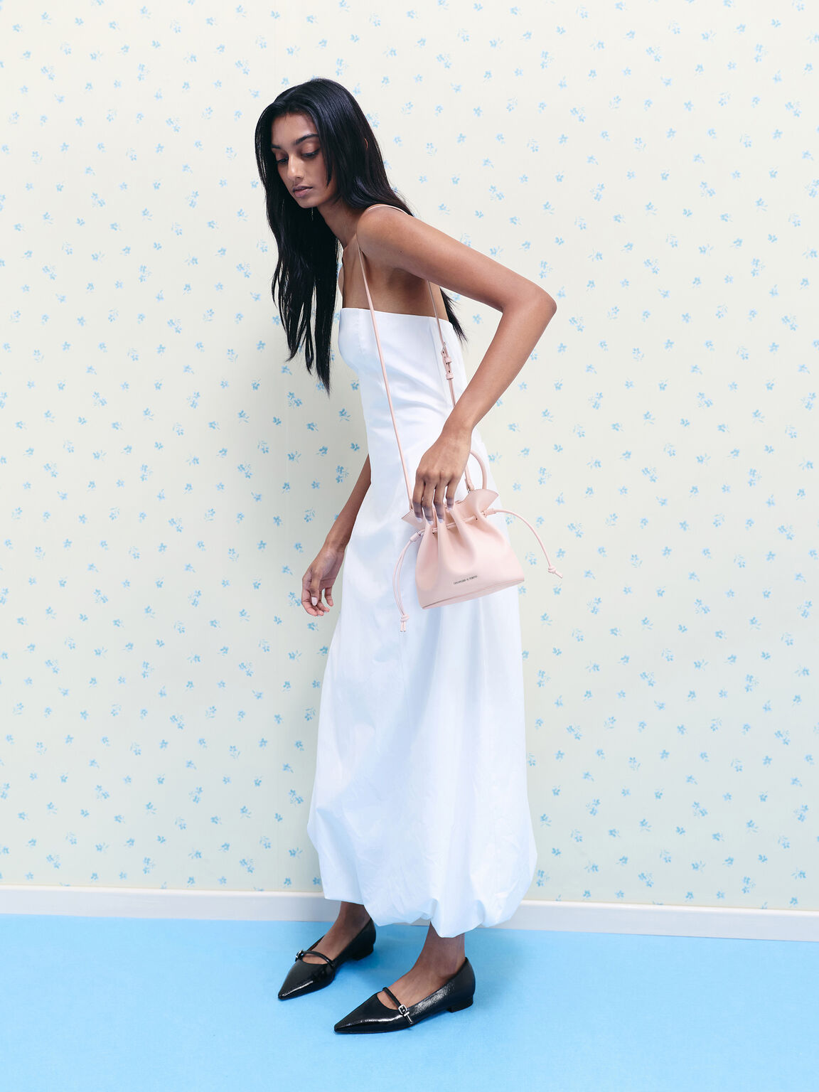 Sammie サミー ドローストリング バケットバッグ, ソフトピンク, hi-res