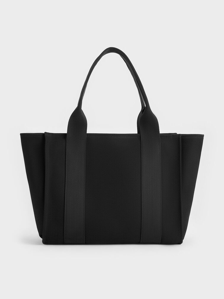 Kay ラージケイ ストラップトートバッグ - ノワール | CHARLES & KEITH 