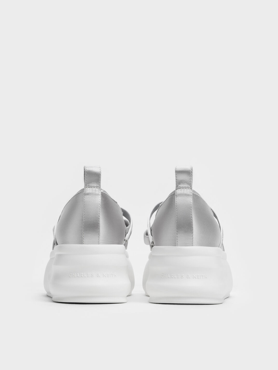 Brantley ブラントリー ポリエステル プラットフォームメリージェーン, グレー, hi-res