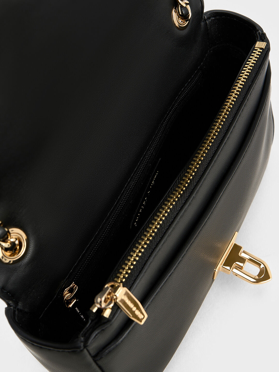 Arwen アルウェン&nbsp;キルトショルダーバッグ, ブラック, hi-res