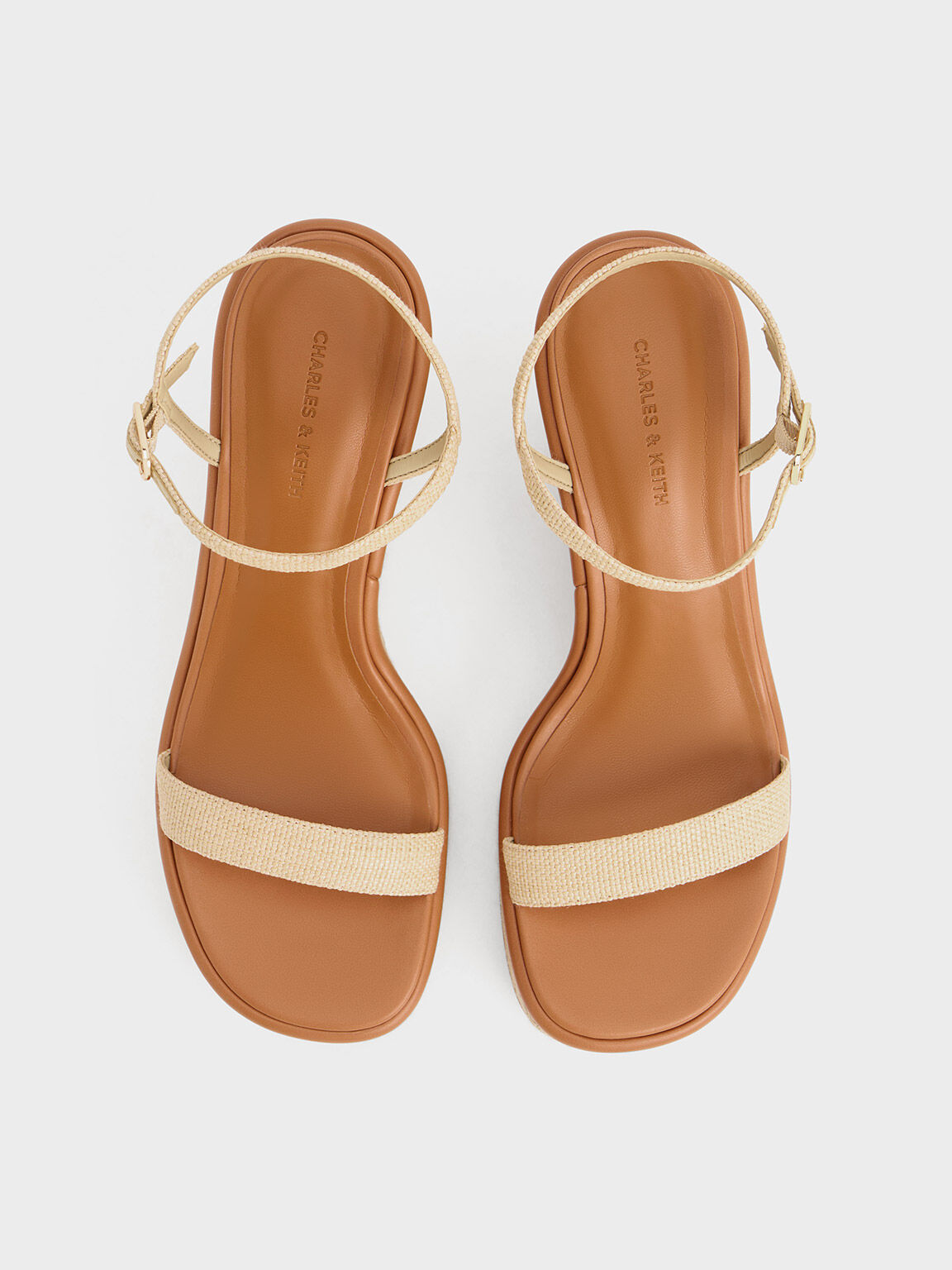 エスパドリーユ ウエッジ, サンド, hi-res