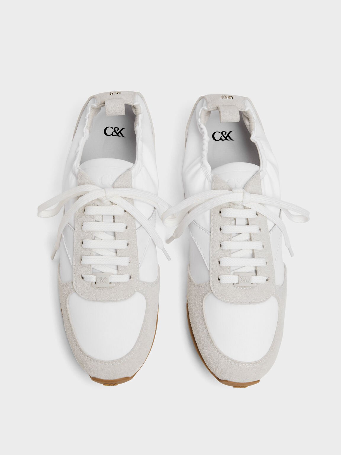 Jace ジェイス レザースニーカー, ホワイト, hi-res