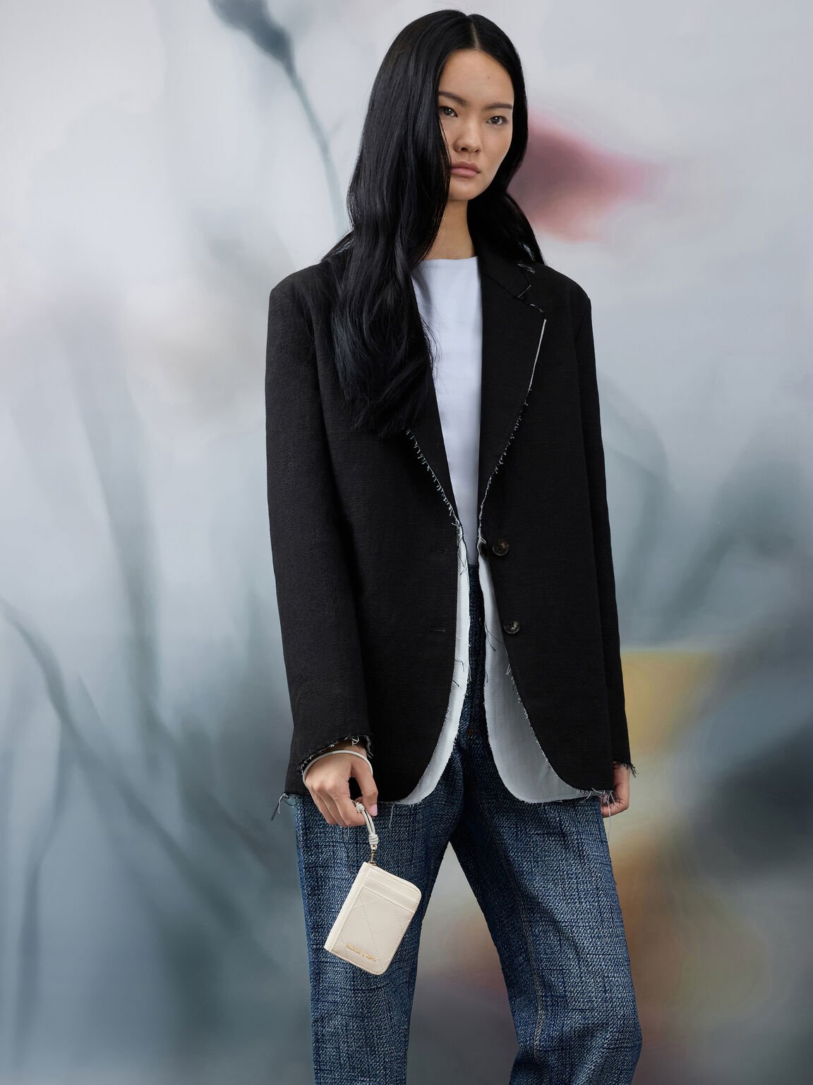 Apfra アップフラ キルトリストレットカードホルダー, クリーム, hi-res