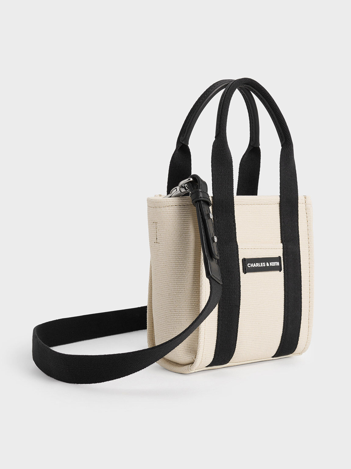 Kay ミニケイ ストライプトートバッグ, マルチ, hi-res