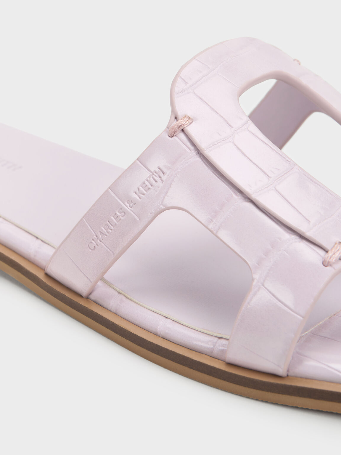 カットアウト スライドサンダル, アニマルプリントライラック, hi-res