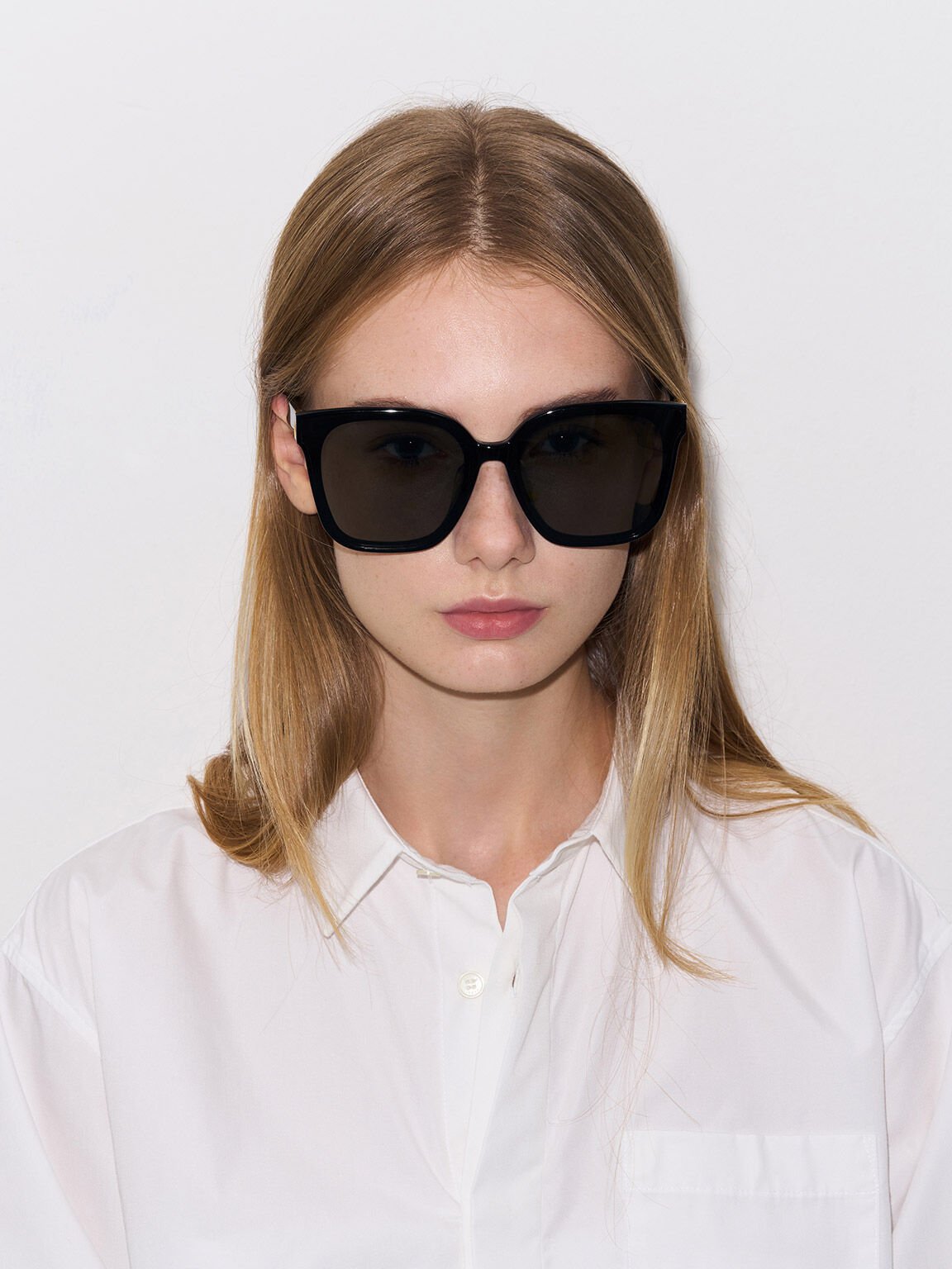 Gabine ガビーヌ オーバーサイズバタフライサングラス - ブラック