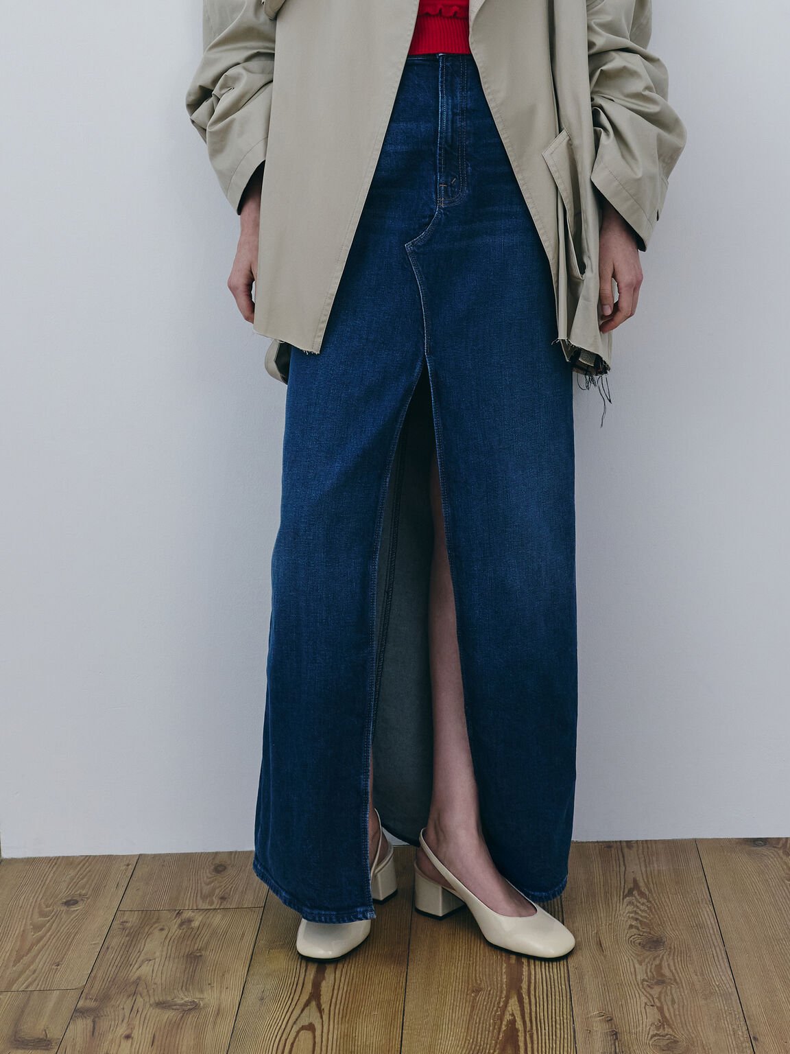 Danni ダニー パテントブロックヒール スリングバックパンプス, チョーク, hi-res