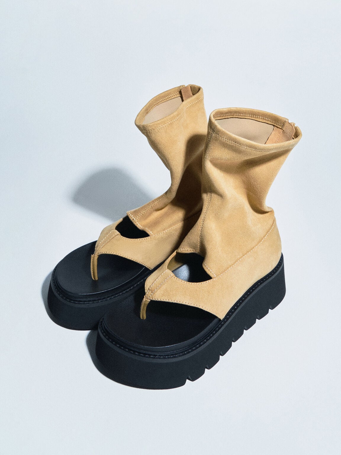 Laine レイン プラットフォーム ブーツサンダル, サンド, hi-res