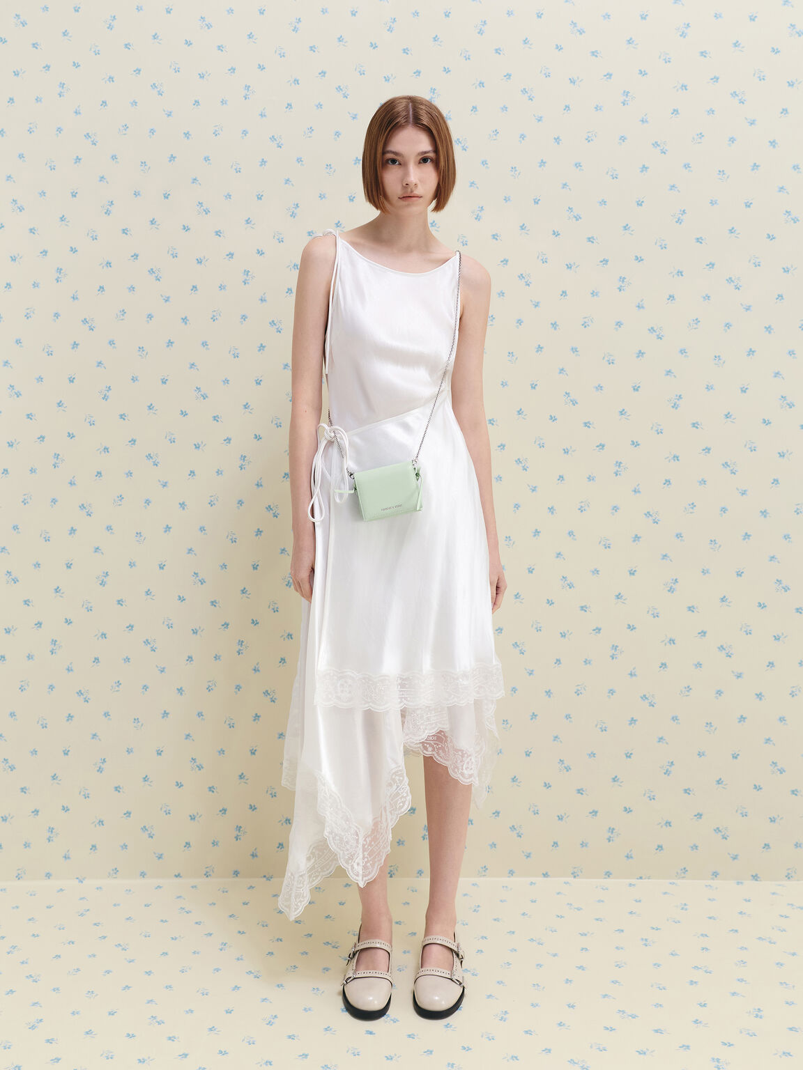 Hazel ヘーゼル ボウスモールウォレット, ミントグリーン, hi-res