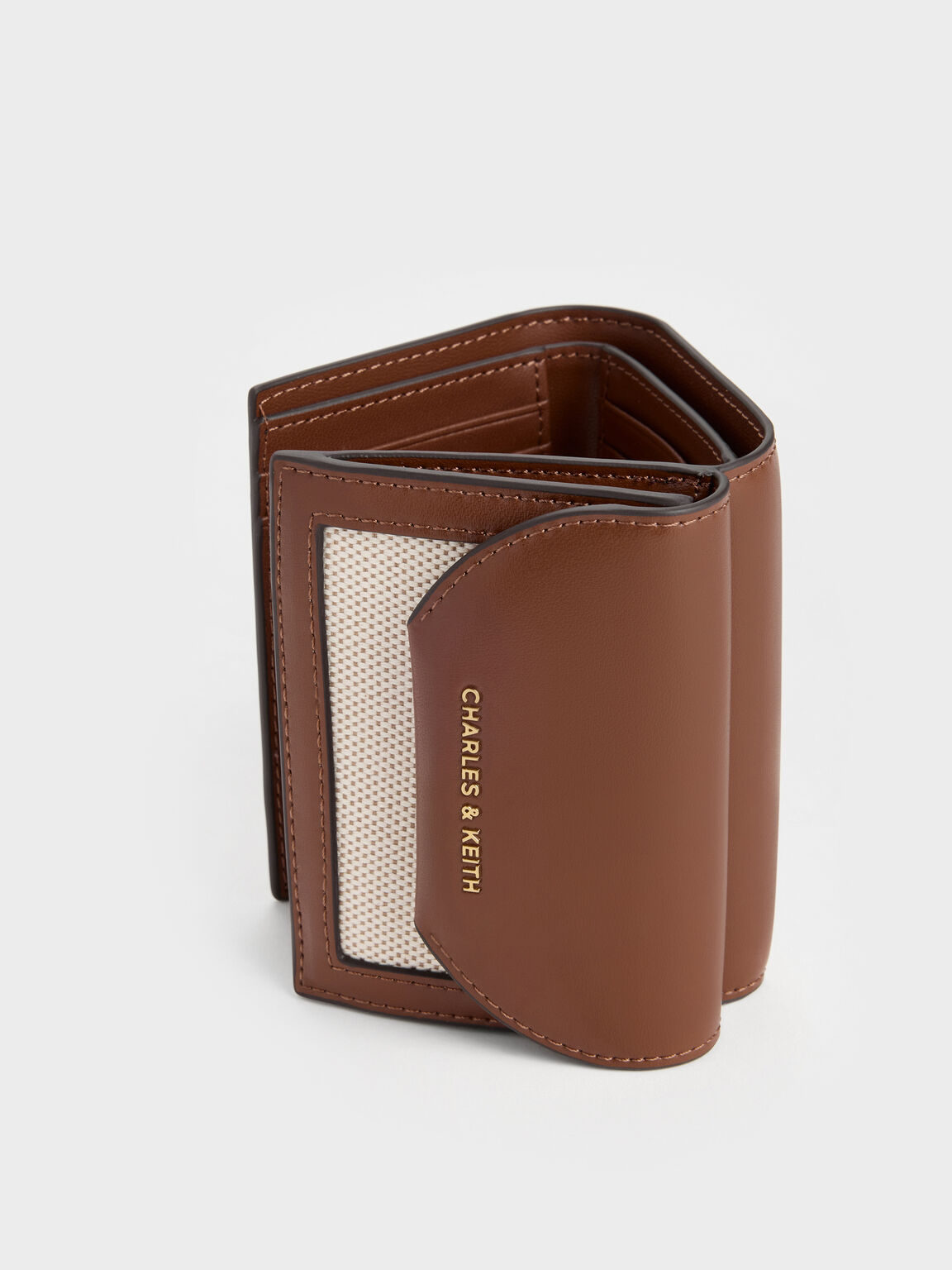 Enola エノラ キャンバススモールウォレット, チョコレート, hi-res