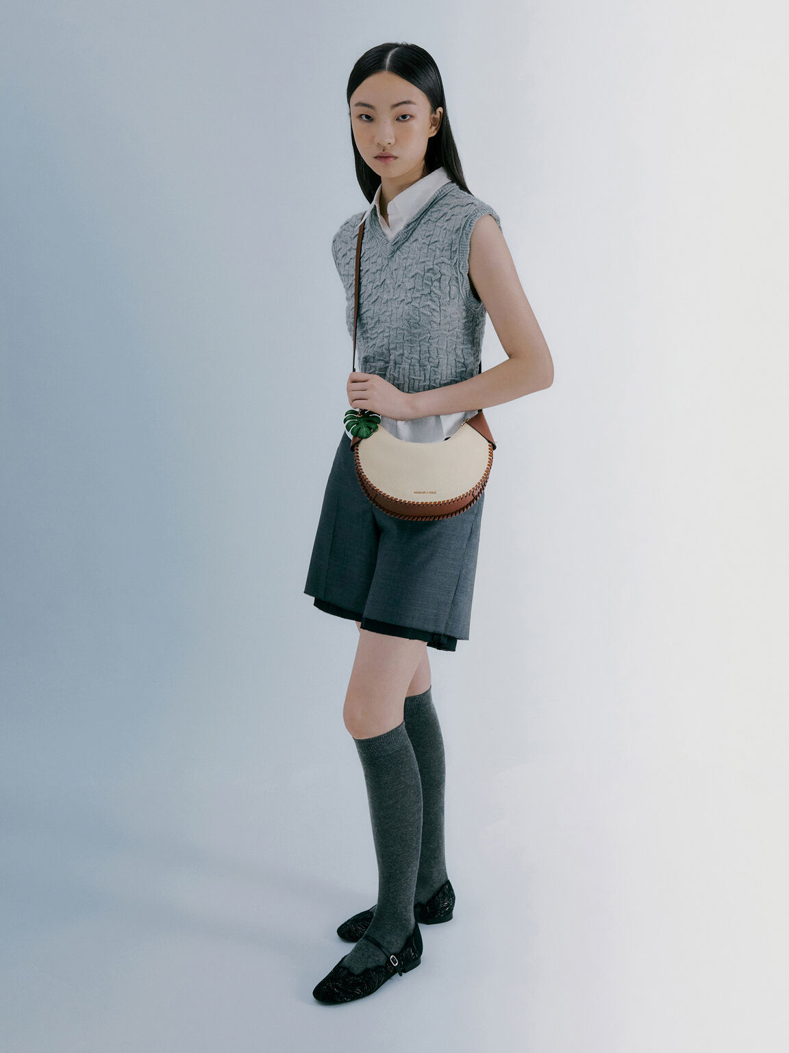 Blume ブリュム キャンバスブレードカーブホーボーバッグ, トープキャンバス, hi-res