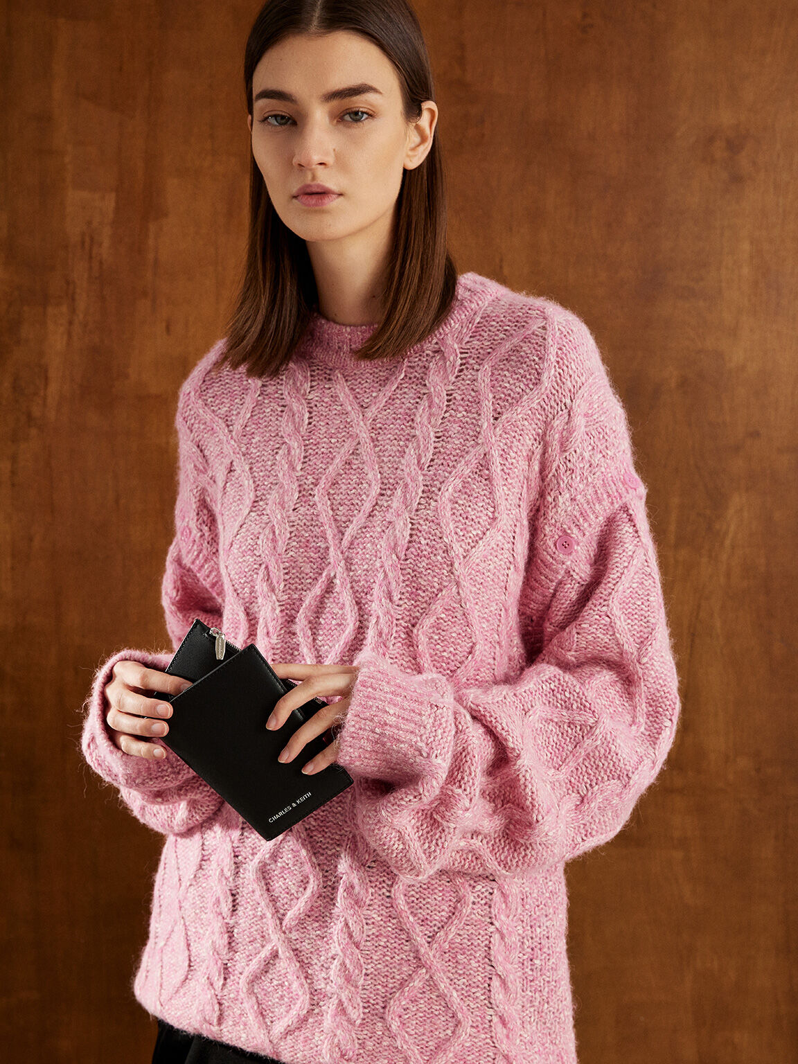 Noelle ノエル パスポートホルダー, ノワール, hi-res