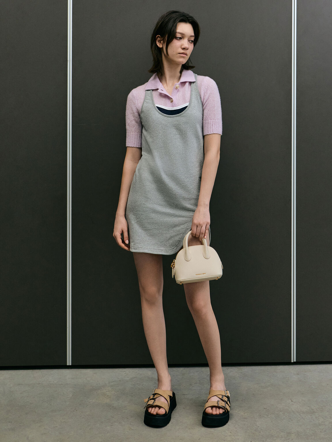 Beryl ベリル ボウリングバッグ, クリーム, hi-res