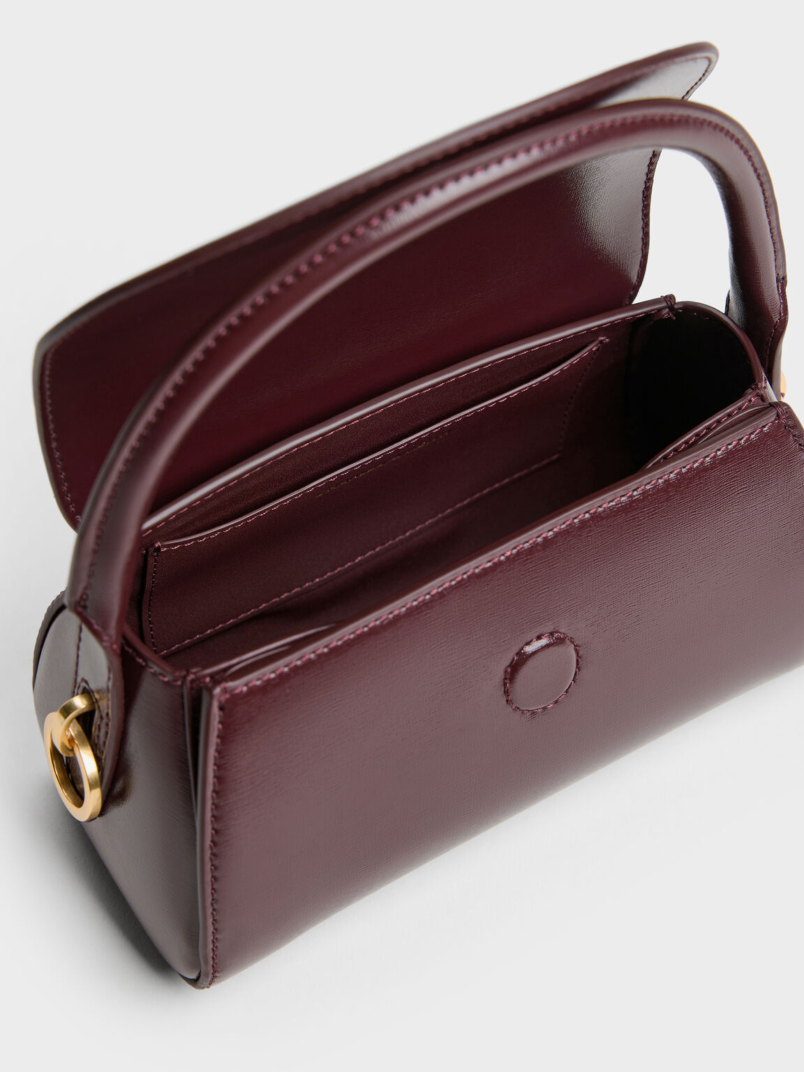 Kaila カイラ フラップトップハンドルバッグ, ワインベリーレッド, hi-res