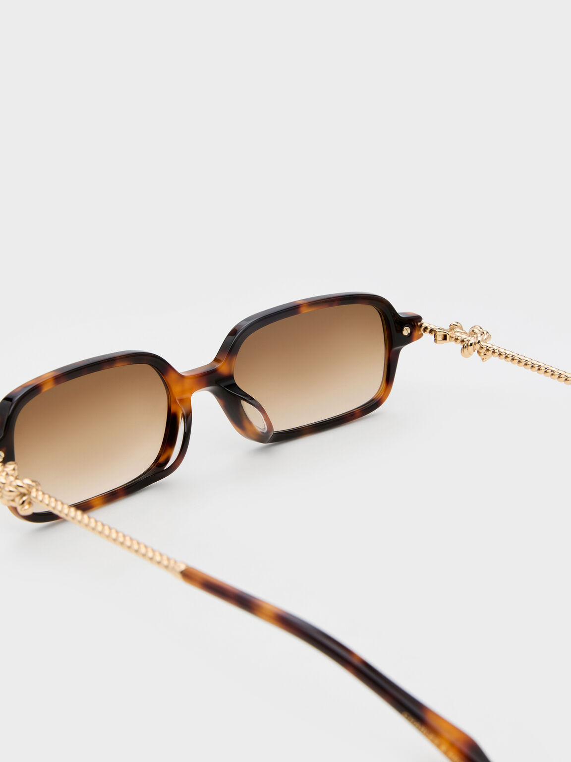 Sable セーブル ノットレクタンギュラー サングラス, テンダーシェル, hi-res