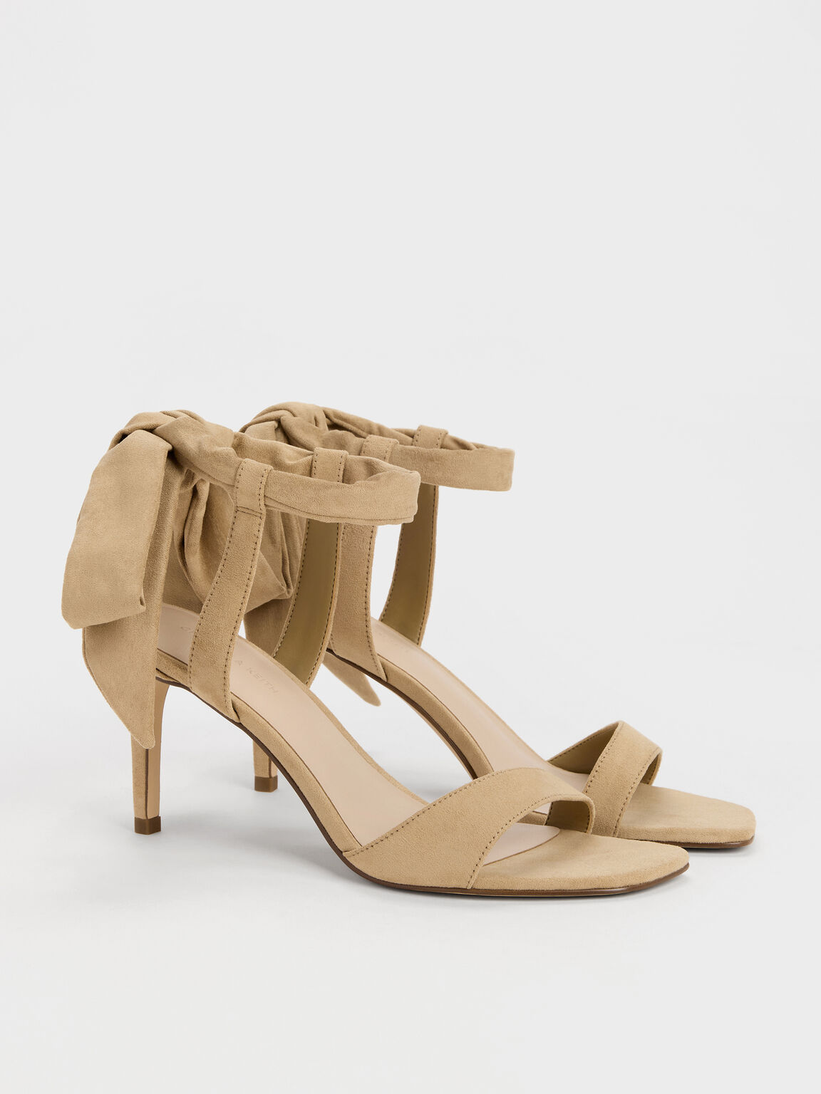 Eliana エリアナ レースアップ ヒールサンダル, サンド, hi-res