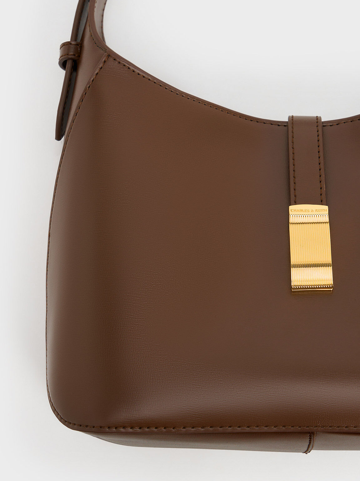 Wisteria ウィステリア ショルダーバッグ, ダークブラウン, hi-res