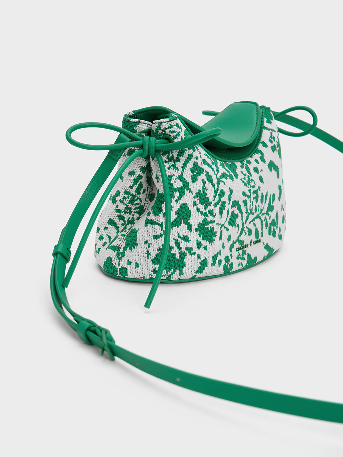 ボウタイ カーブバケツバッグ, グリーン, hi-res
