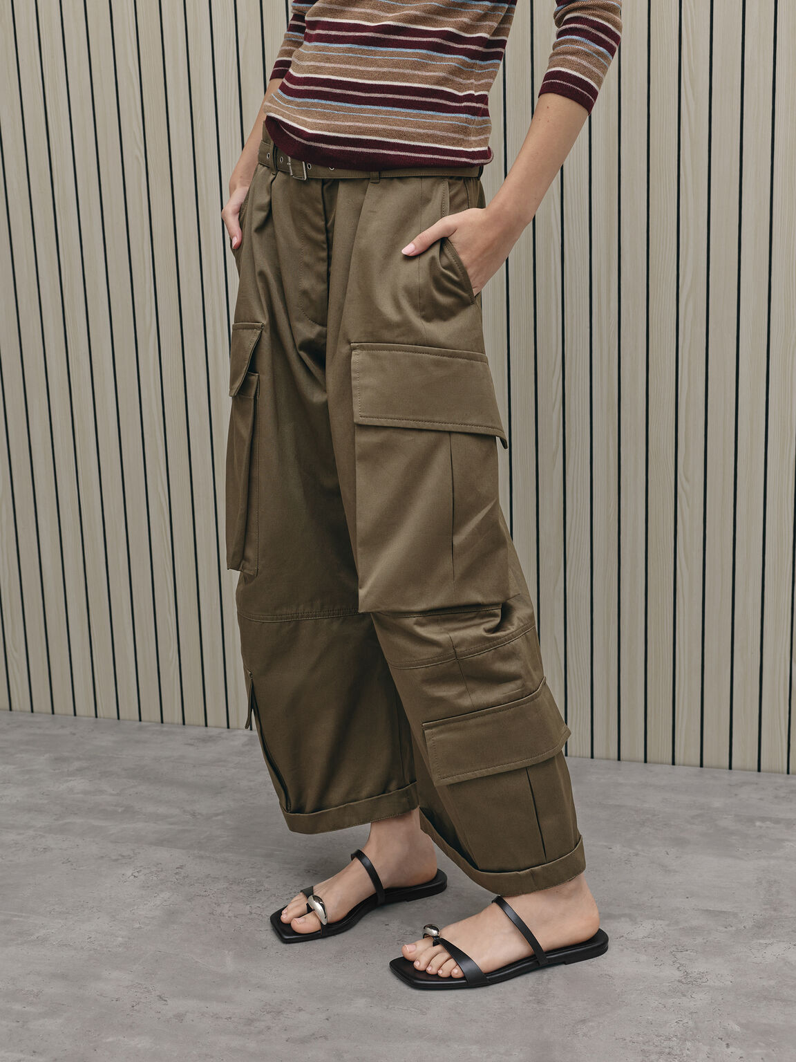 Raina レイナ トゥリング サンダル, ブラック, hi-res