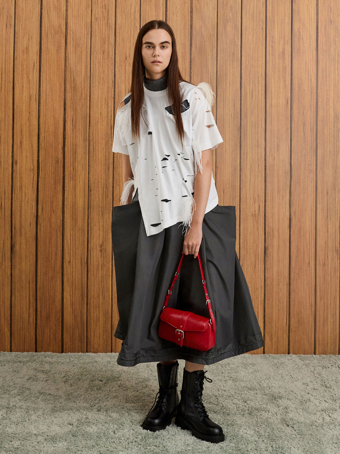 Blaise ブレイス ベルトショルダーバッグ, エクエストリアンレッド, hi-res