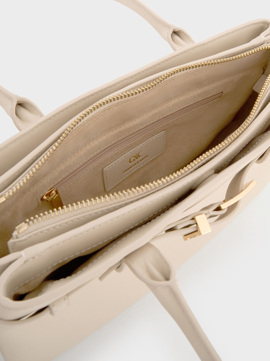 Jody レザーベルト ショルダーバッグ, アンティークチョーク, hi-res