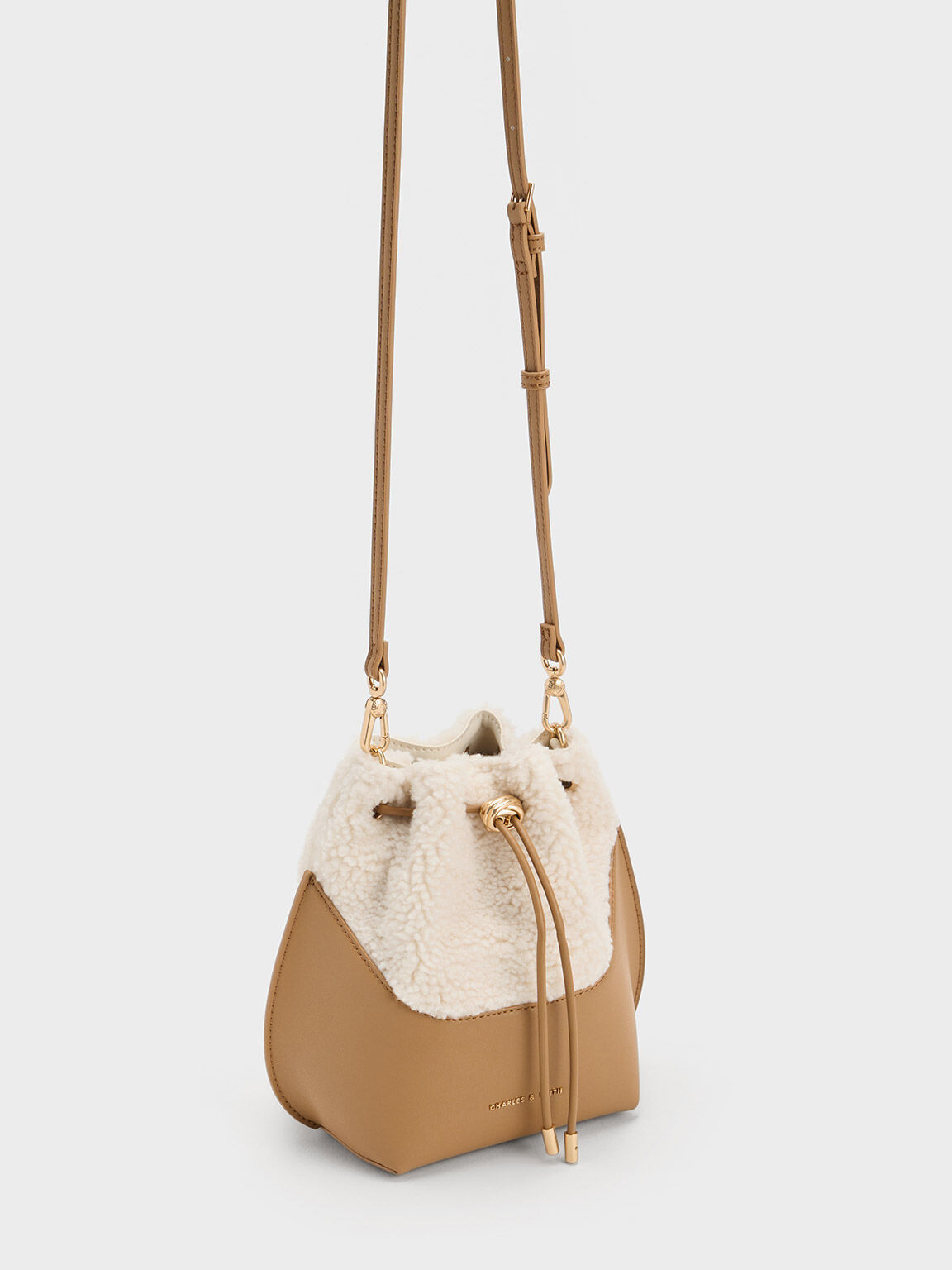 Cassiopeia カシオペア ファーリーバケツバッグ, キャメル, hi-res