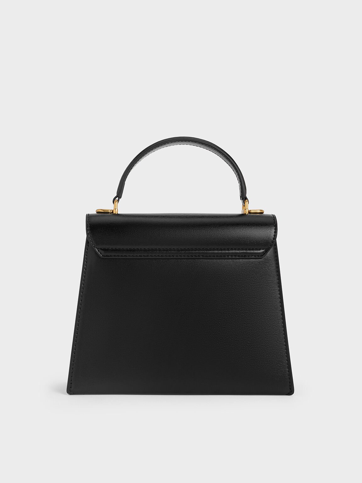 Samantha サマンサ トップハンドルバッグ, ブラック, hi-res