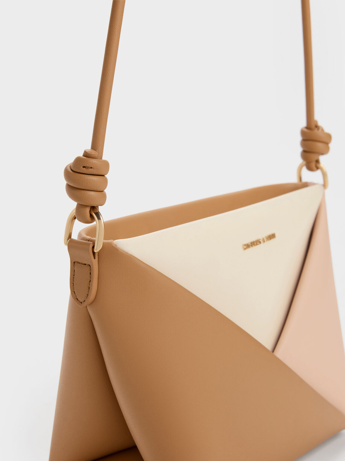 Midori ミドリ カラーブロッククロスボディーバッグ, マルチピンク, hi-res